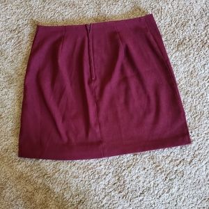 2/$15 Burgundy mini skirt